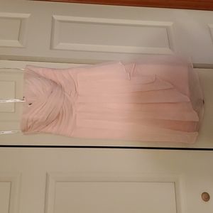 David's Bridal strapless dress size 2